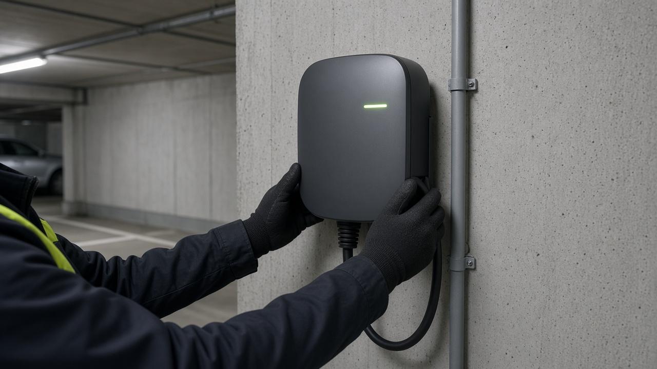 KI-generierte Visualisierung: Wallbox